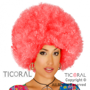 PELUCA AFRO SUPER HS7530-4 ROJO x 1